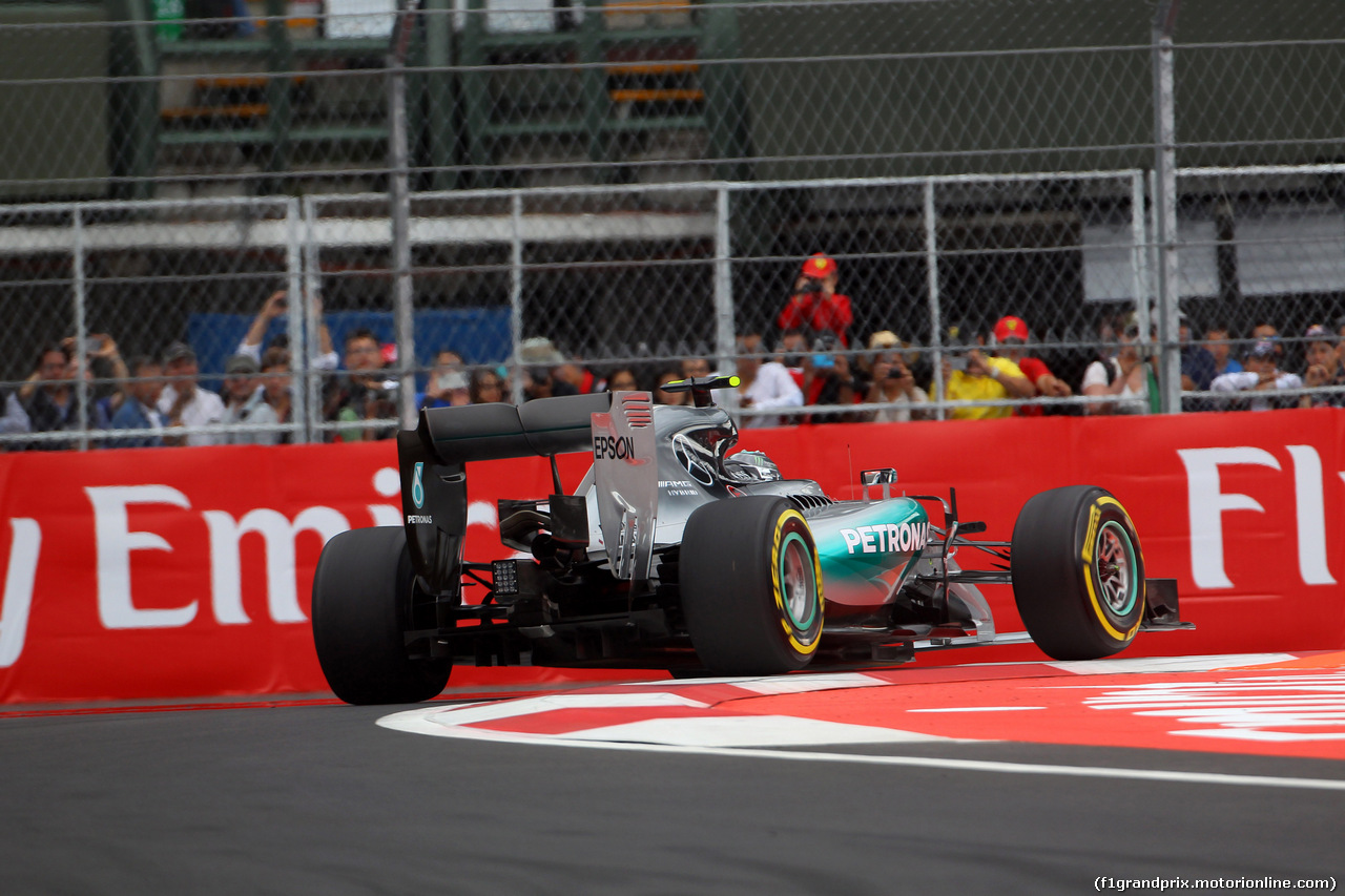 GP MESSICO, 31.10.2015- Qualifiche, Nico Rosberg (GER) Mercedes AMG F1 W06