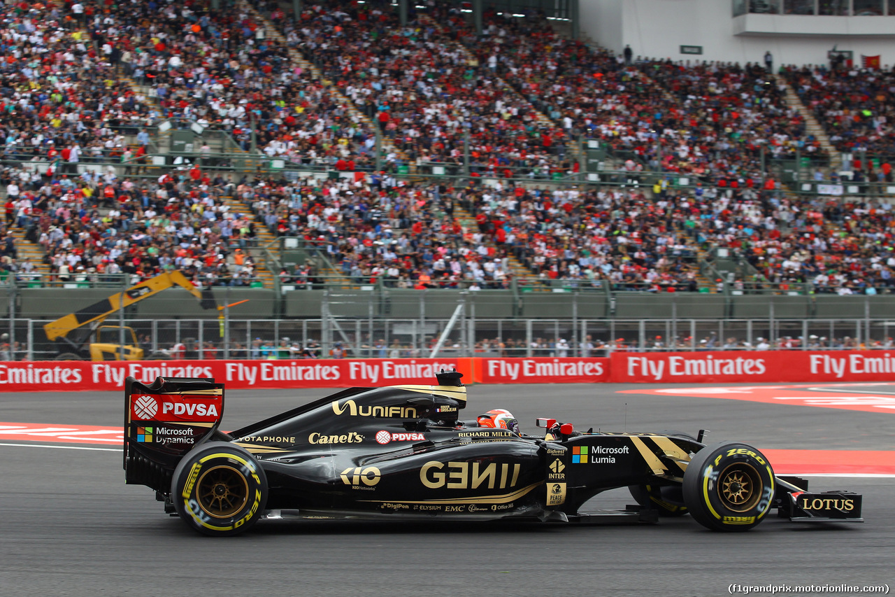 GP MESSICO, 31.10.2015- Qualifiche, Romain Grosjean (FRA) Lotus F1 Team E23