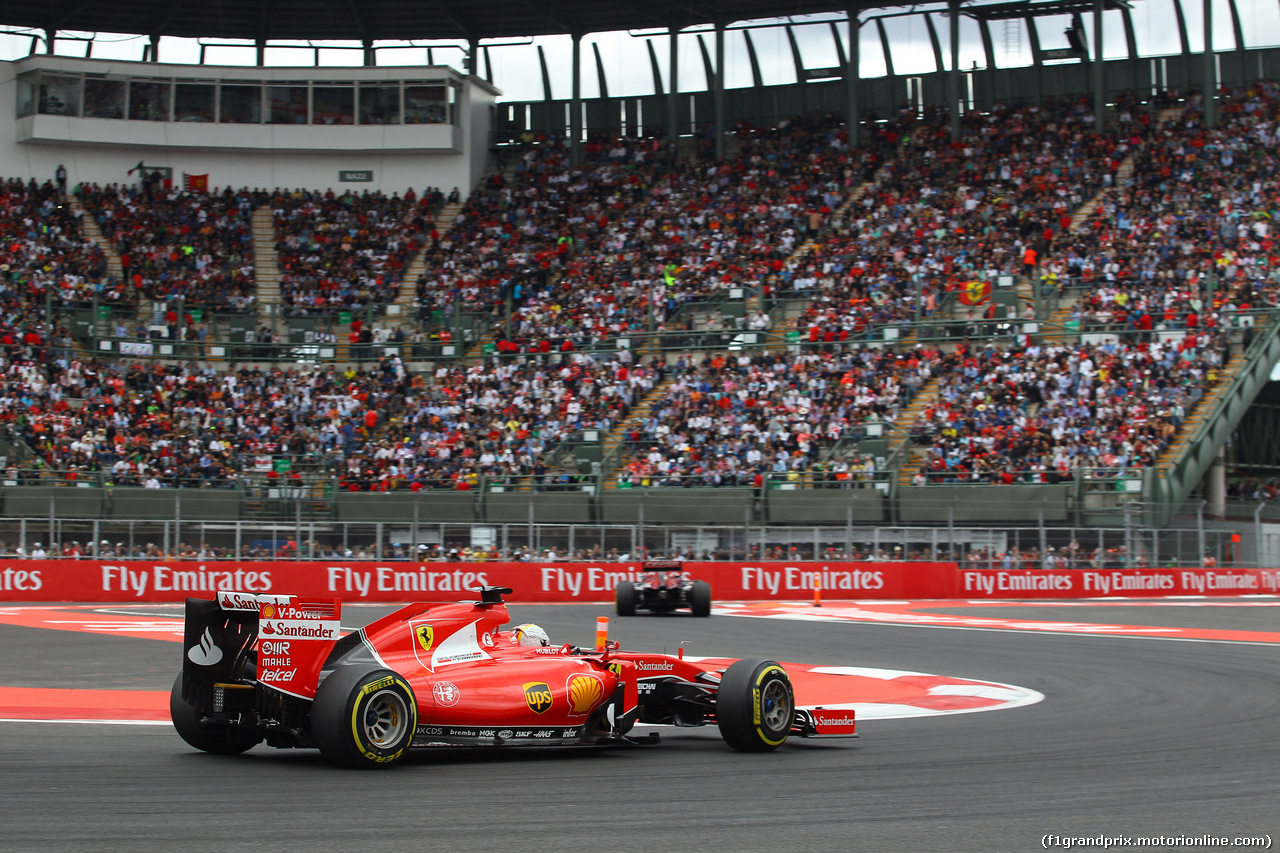 GP MESSICO, 31.10.2015- Qualifiche, Sebastian Vettel (GER) Ferrari SF15-T