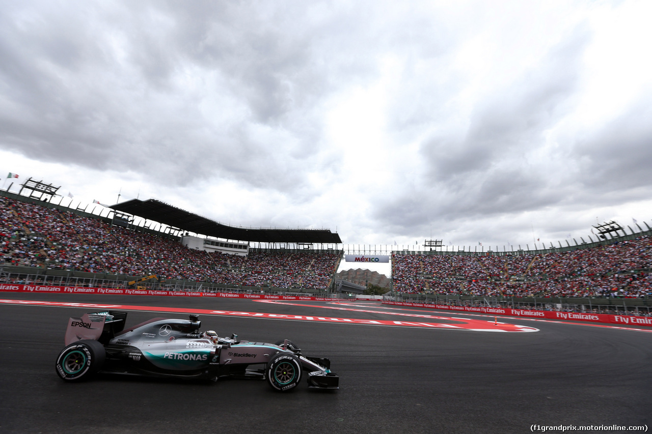 GP MESSICO, 31.10.2015- Qualifiche, Lewis Hamilton (GBR) Mercedes AMG F1 W06