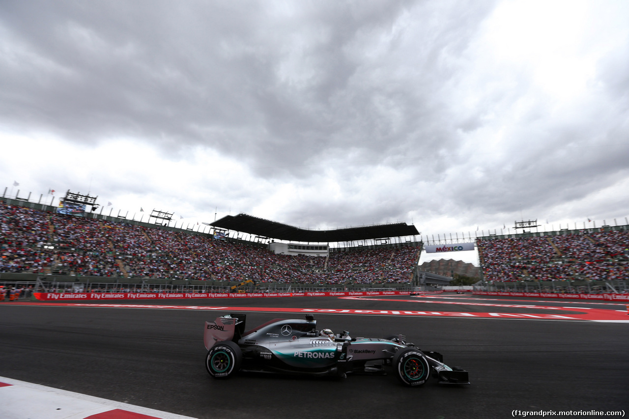 GP MESSICO, 31.10.2015- Qualifiche, Lewis Hamilton (GBR) Mercedes AMG F1 W06