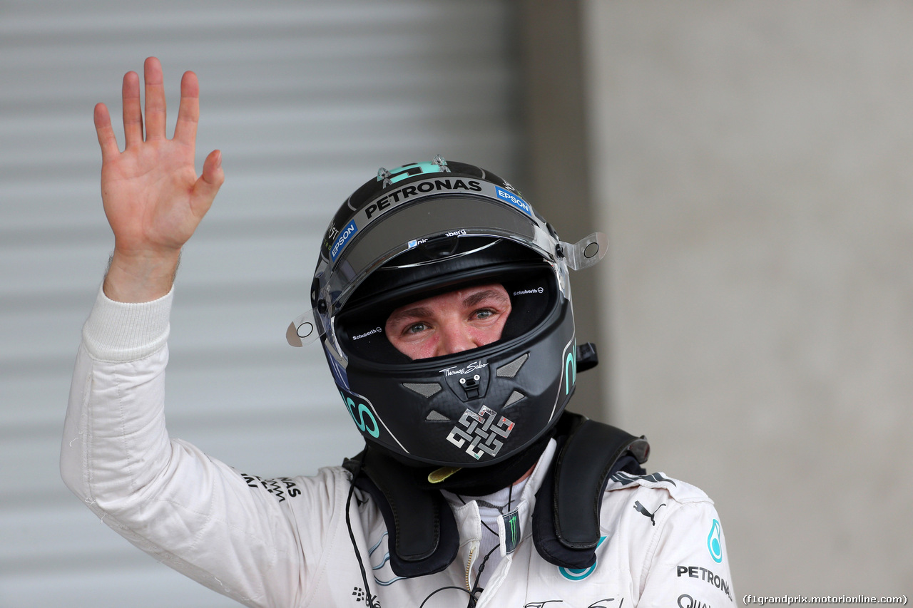 GP MESSICO, 31.10.2015- Qualifiche, Nico Rosberg (GER) Mercedes AMG F1 W06 pole position