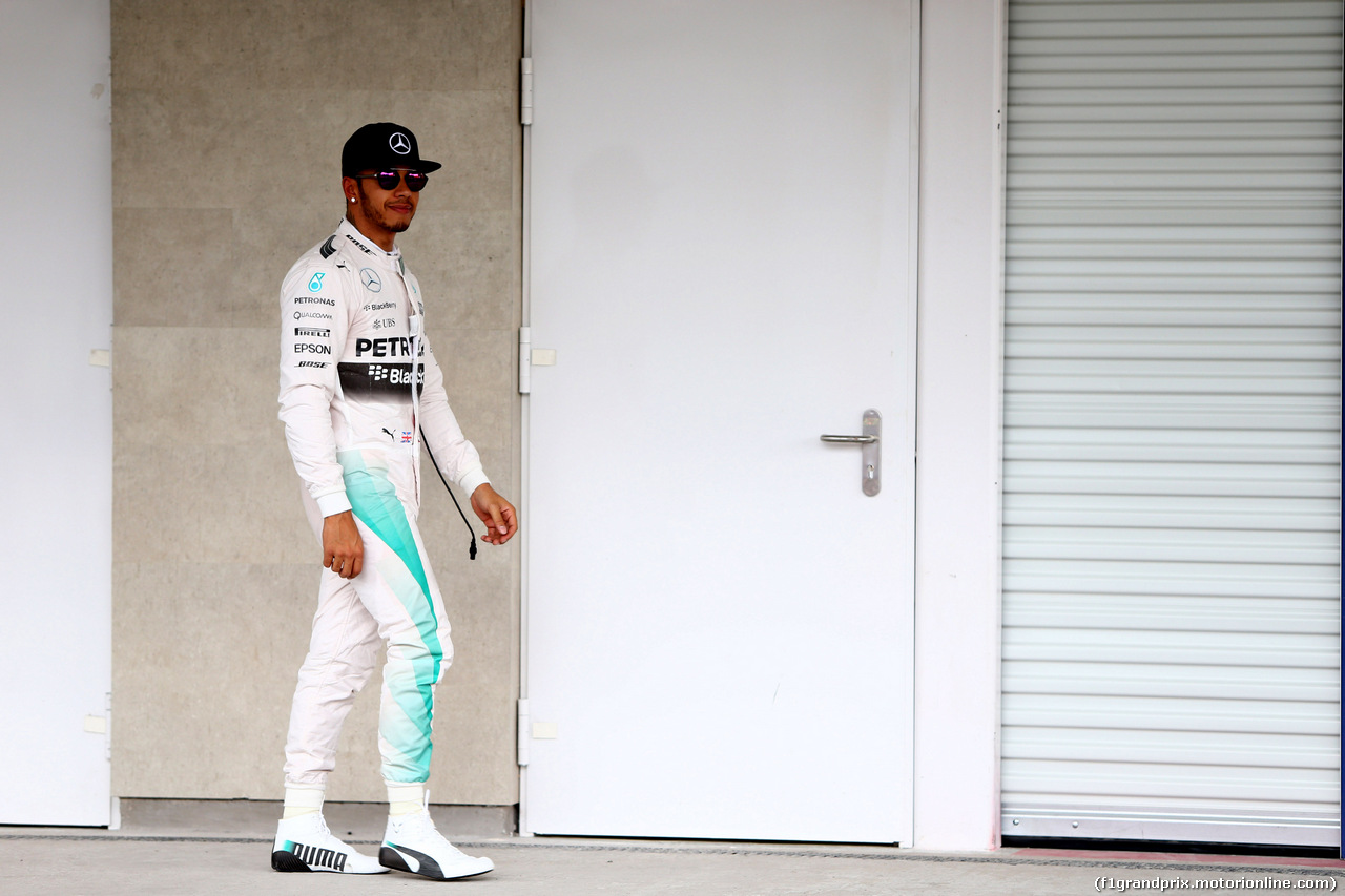 GP MESSICO, 31.10.2015- Qualifiche, Lewis Hamilton (GBR) Mercedes AMG F1 W06