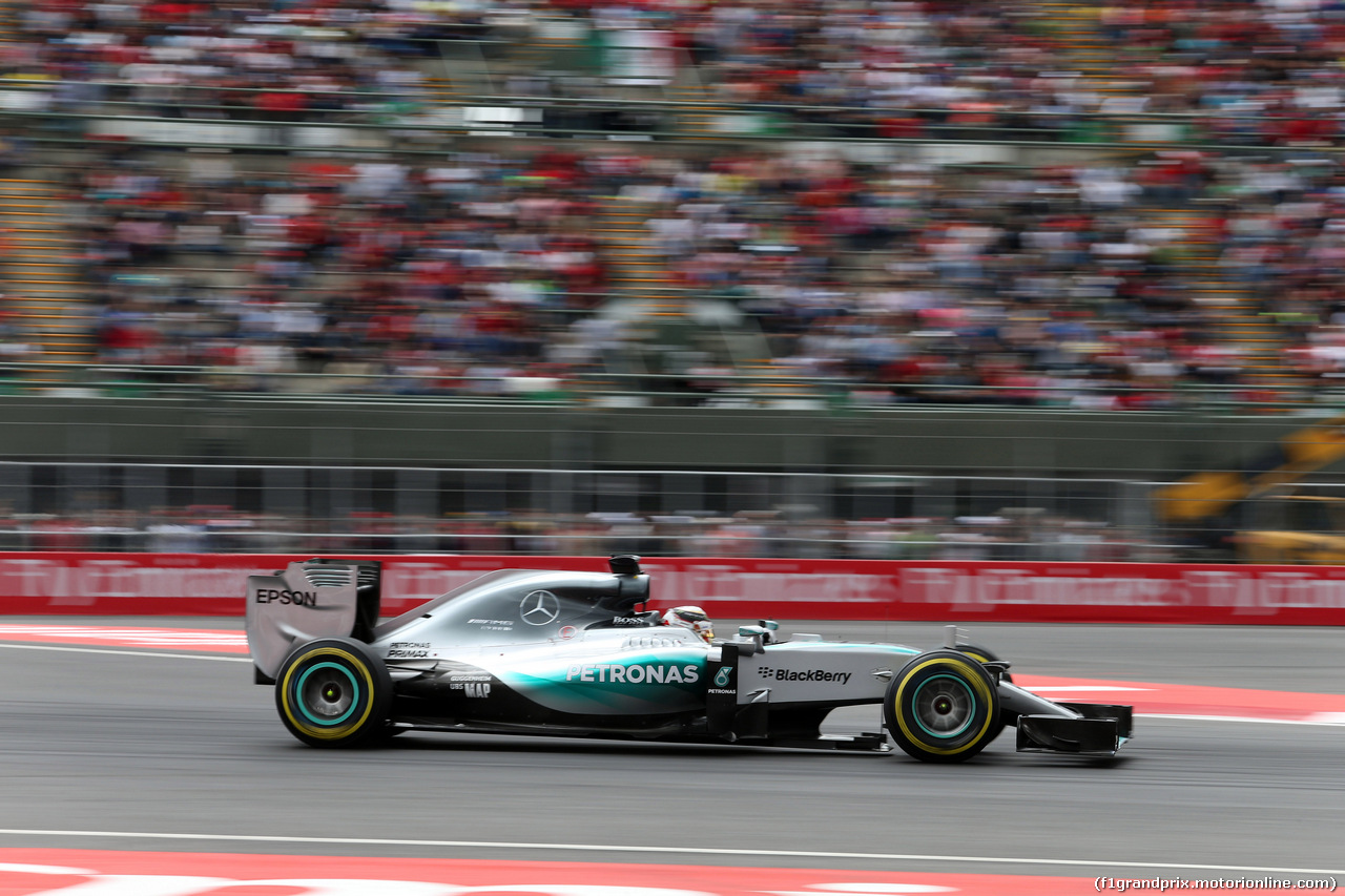 GP MESSICO, 31.10.2015- Qualifiche, Lewis Hamilton (GBR) Mercedes AMG F1 W06