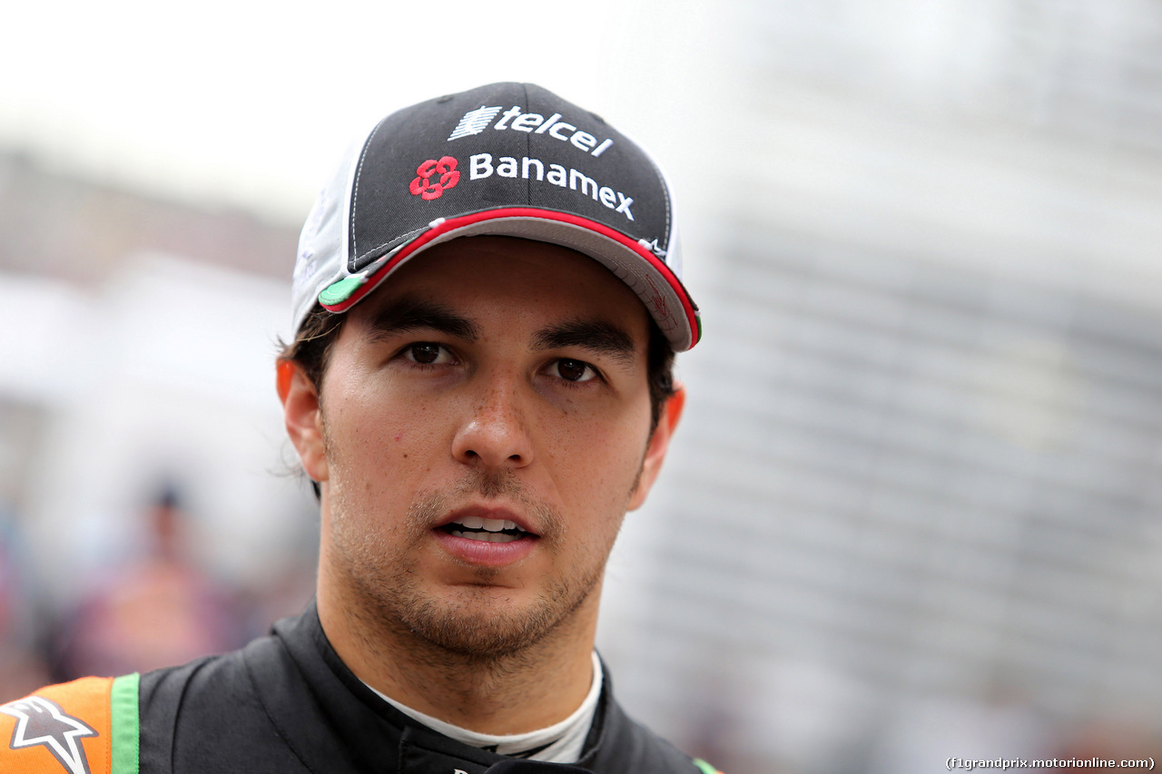 GP MESSICO, 31.10.2015- Qualifiche, Sergio Perez (MEX) Sahara Force India F1 VJM08
