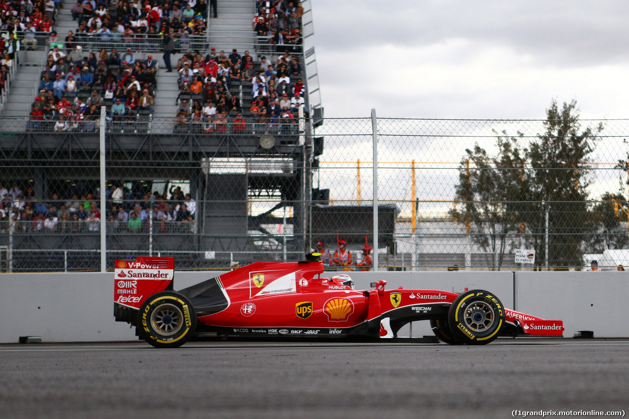 GP MESSICO, 31.10.2015- Qualifiche, Kimi Raikkonen (FIN) Ferrari SF15-T