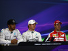 GP MESSICO, 31.10.2015- Qualifiche, Conferenza Stampa, Lewis Hamilton (GBR) Mercedes AMG F1 W06, Nico Rosberg (GER) Mercedes AMG F1 W06 e Sebastian Vettel (GER) Ferrari SF15-T