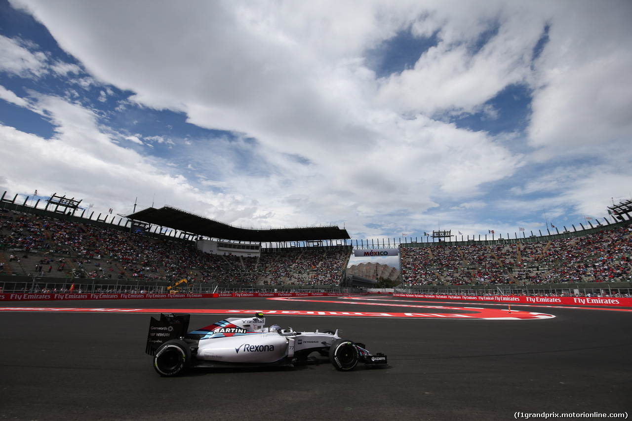 GP MESSICO, 30.10.2015 - Prove Libere 1, Valtteri Bottas (FIN) Williams F1 Team FW37