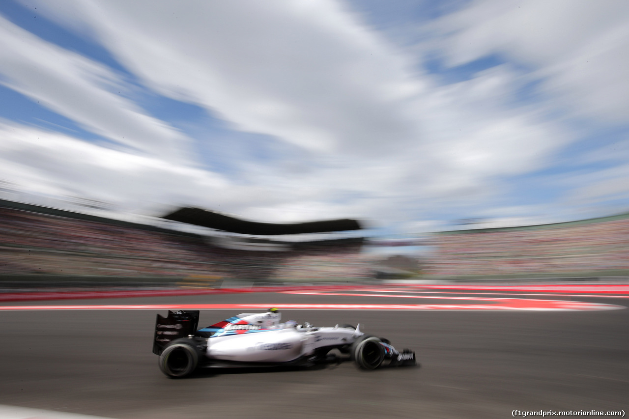 GP MESSICO, 30.10.2015 - Prove Libere 1, Valtteri Bottas (FIN) Williams F1 Team FW37