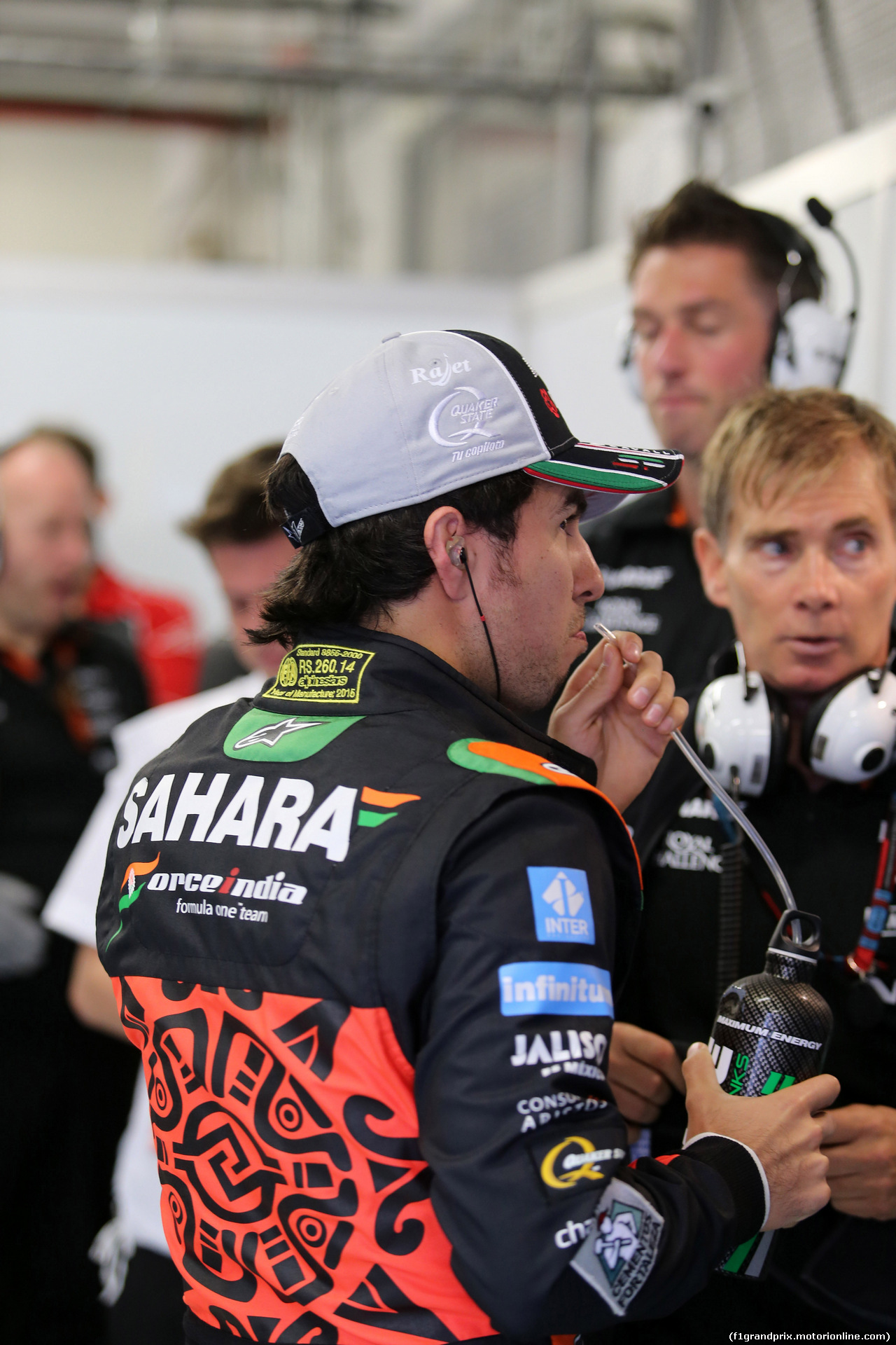 GP MESSICO, 30.10.2015 - Prove Libere 1, Sergio Perez (MEX) Sahara Force India F1 VJM08