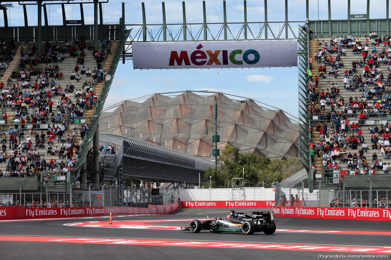 GP MESSICO, 30.10.2015 - Prove Libere 1, Nico Hulkenberg (GER) Sahara Force India F1 VJM08