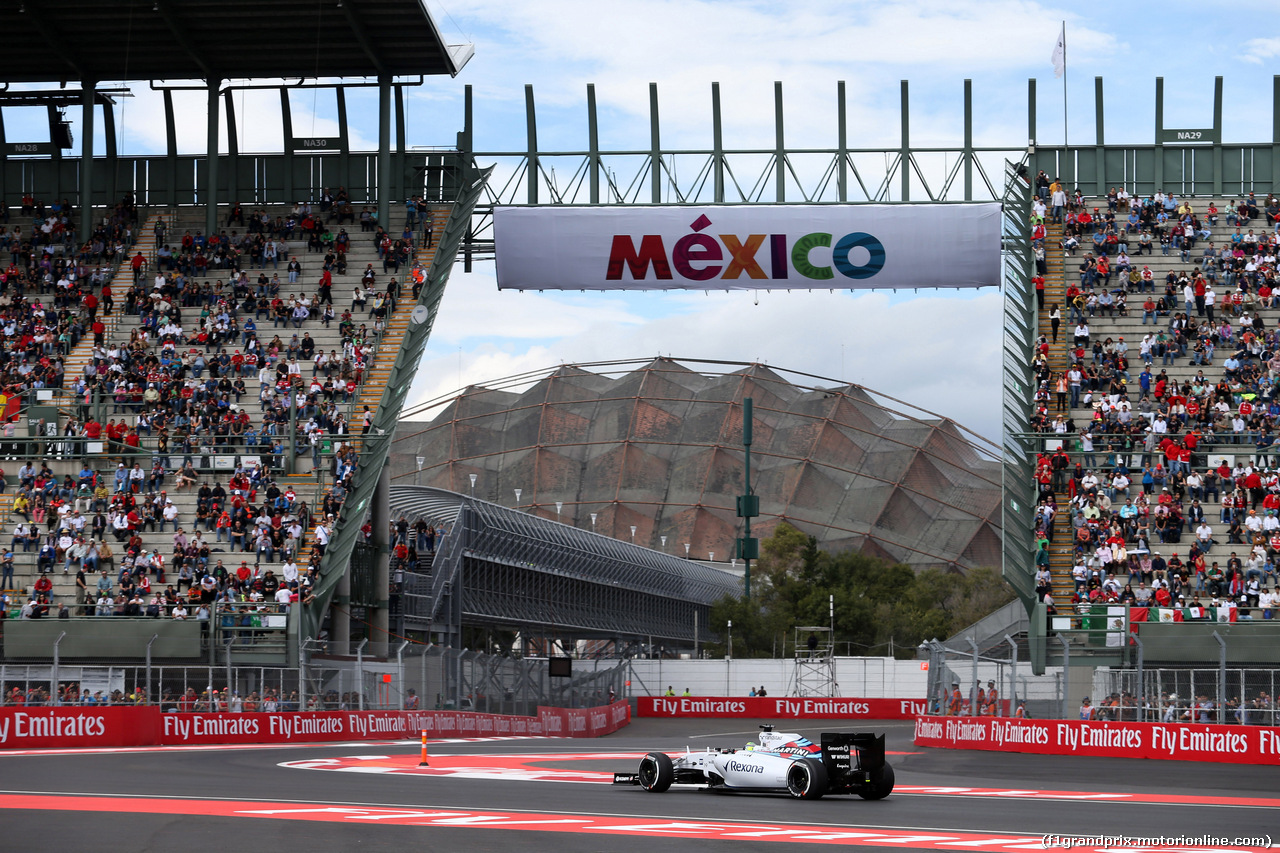 GP MESSICO, 30.10.2015 - Prove Libere 1, Valtteri Bottas (FIN) Williams F1 Team FW37