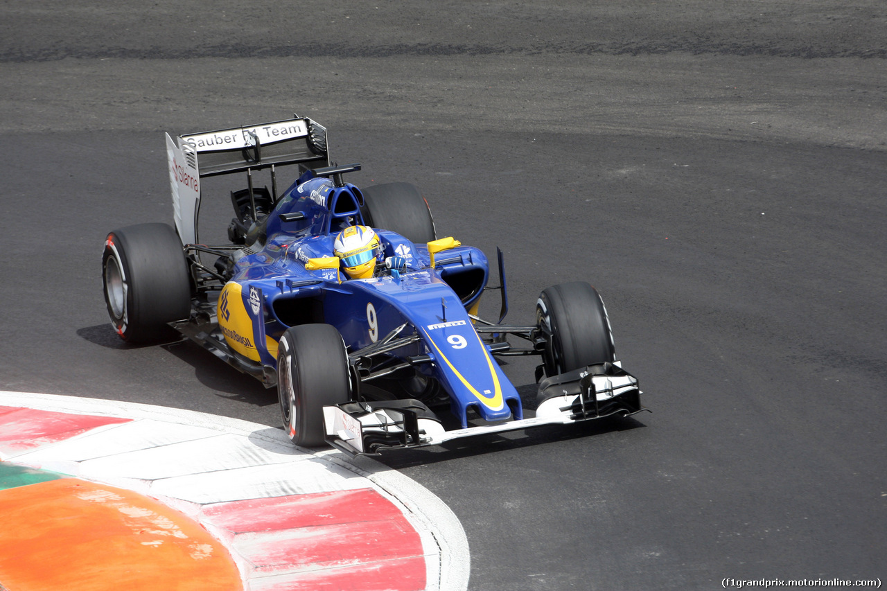 GP MESSICO, 30.10.2015 - Prove Libere 1, Marcus Ericsson (SUE) Sauber C34