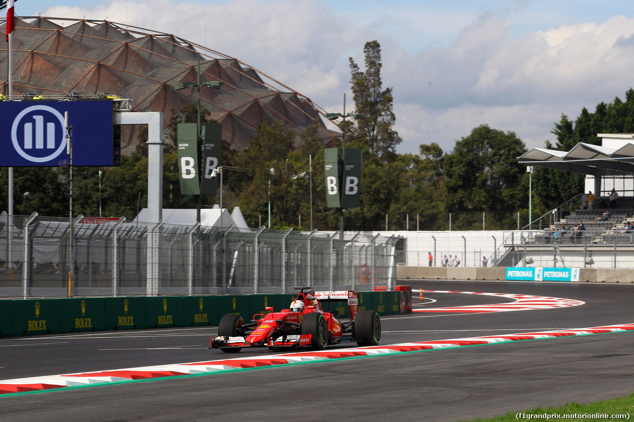 GP MESSICO, 30.10.2015 - Prove Libere 1, Sebastian Vettel (GER) Ferrari SF15-T