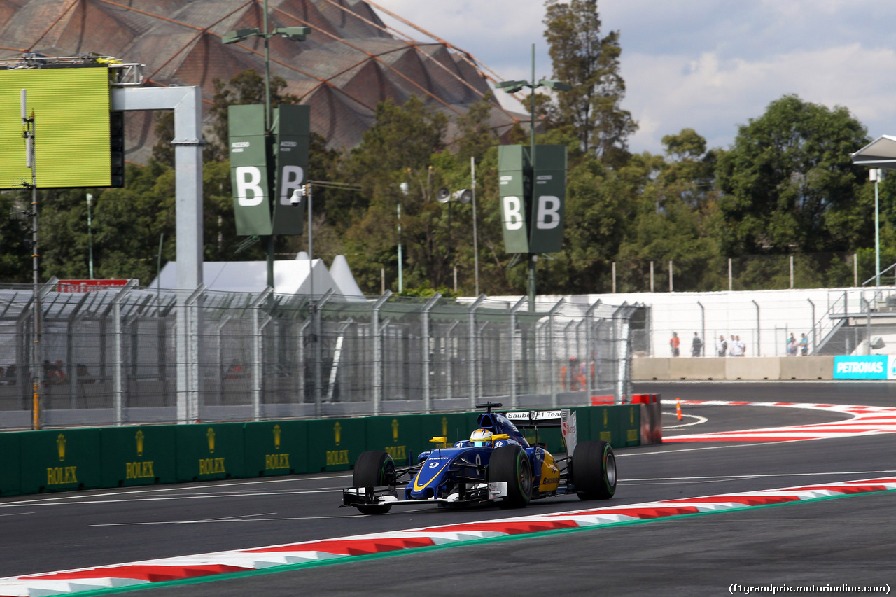 GP MESSICO, 30.10.2015 - Prove Libere 1, Marcus Ericsson (SUE) Sauber C34