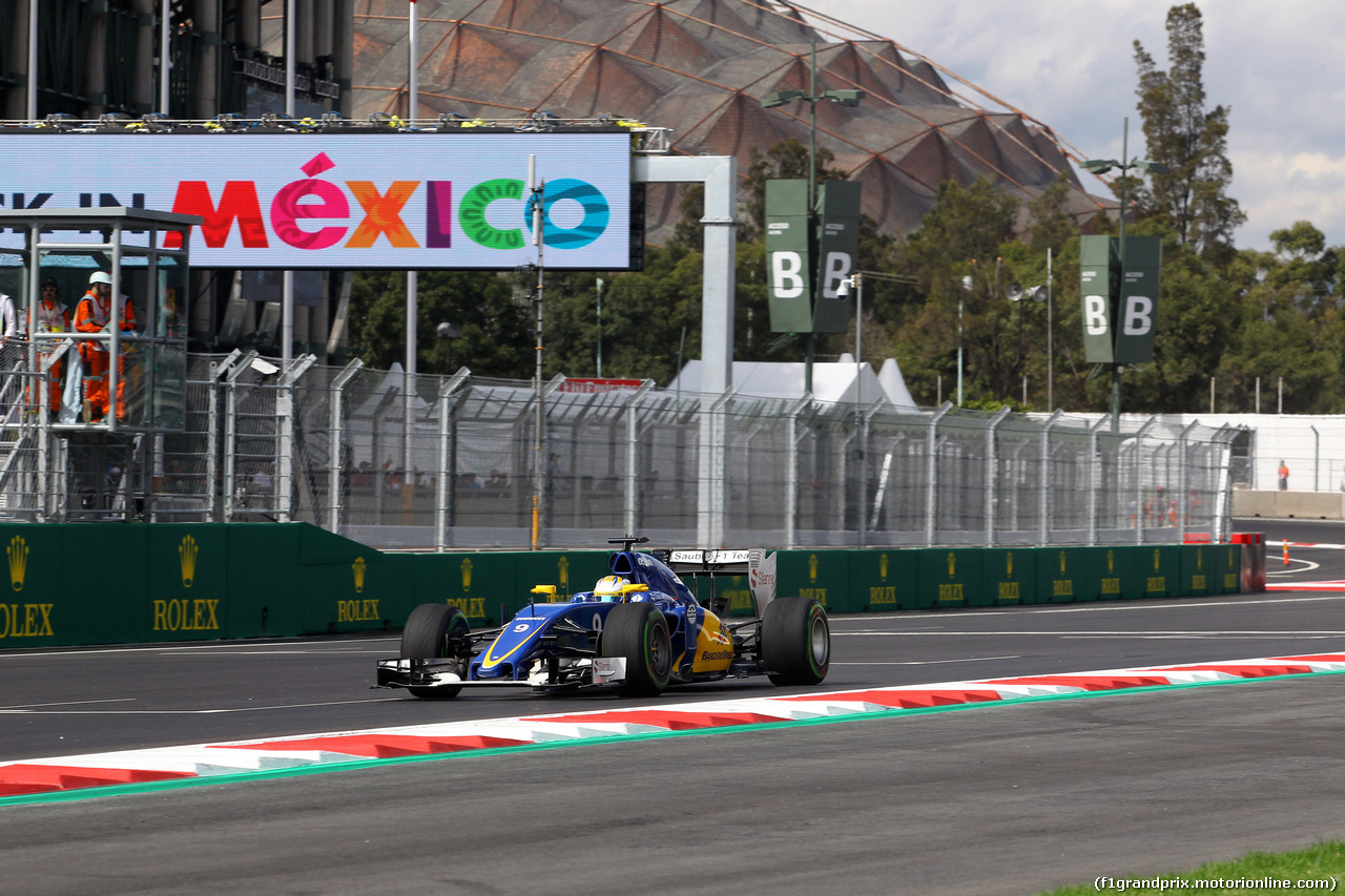 GP MESSICO, 30.10.2015 - Prove Libere 1, Marcus Ericsson (SUE) Sauber C34