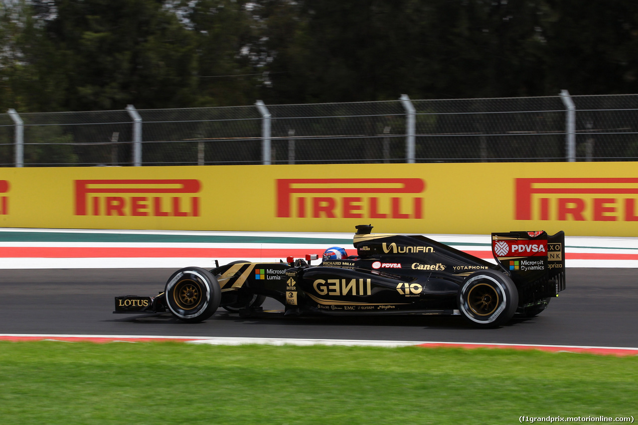 GP MESSICO, 30.10.2015 - Prove Libere 1, Jolyon Palmer (GBR) Test Driver, Lotus F1 Team