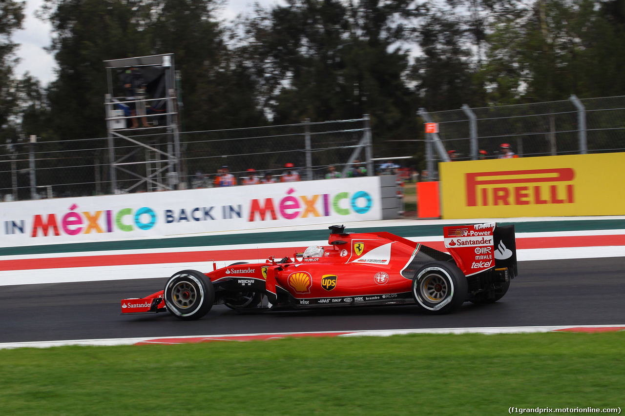 GP MESSICO, 30.10.2015 - Prove Libere 1, Sebastian Vettel (GER) Ferrari SF15-T