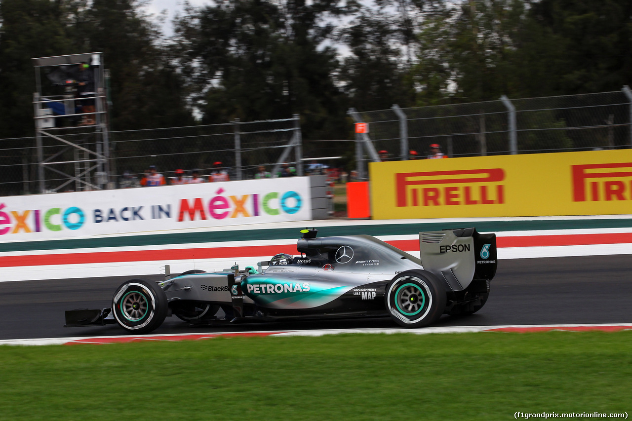 GP MESSICO, 30.10.2015 - Prove Libere 1, Nico Rosberg (GER) Mercedes AMG F1 W06