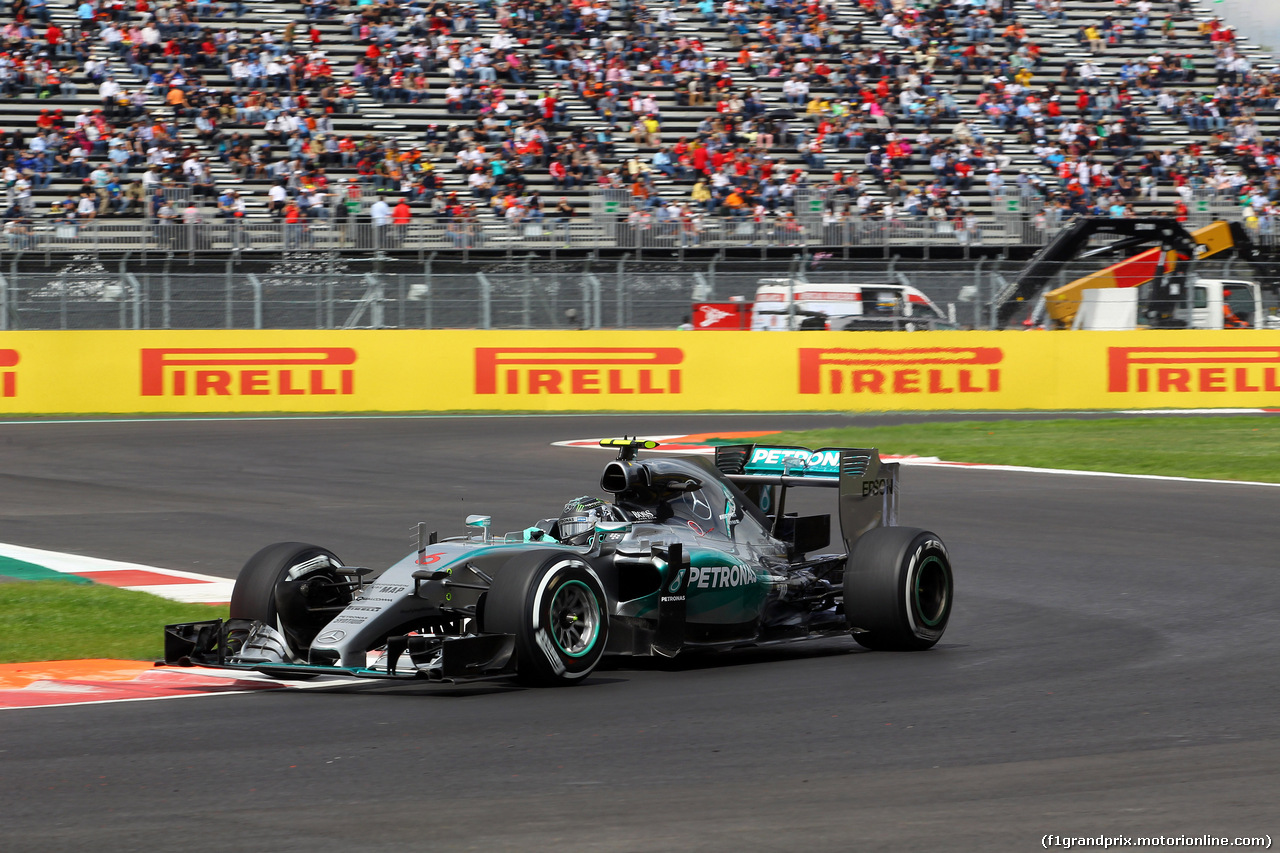 GP MESSICO, 30.10.2015 - Prove Libere 1, Nico Rosberg (GER) Mercedes AMG F1 W06