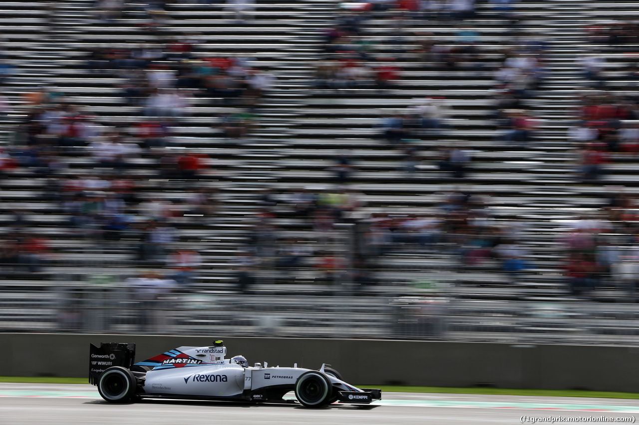 GP MESSICO, 30.10.2015 - Prove Libere 1, Valtteri Bottas (FIN) Williams F1 Team FW37