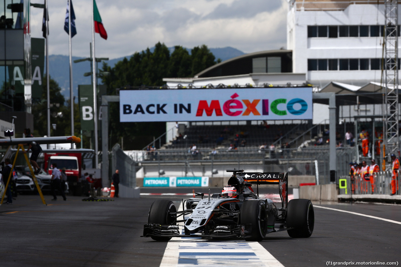 GP MESSICO, 30.10.2015 - Prove Libere 1, Nico Hulkenberg (GER) Sahara Force India F1 VJM08