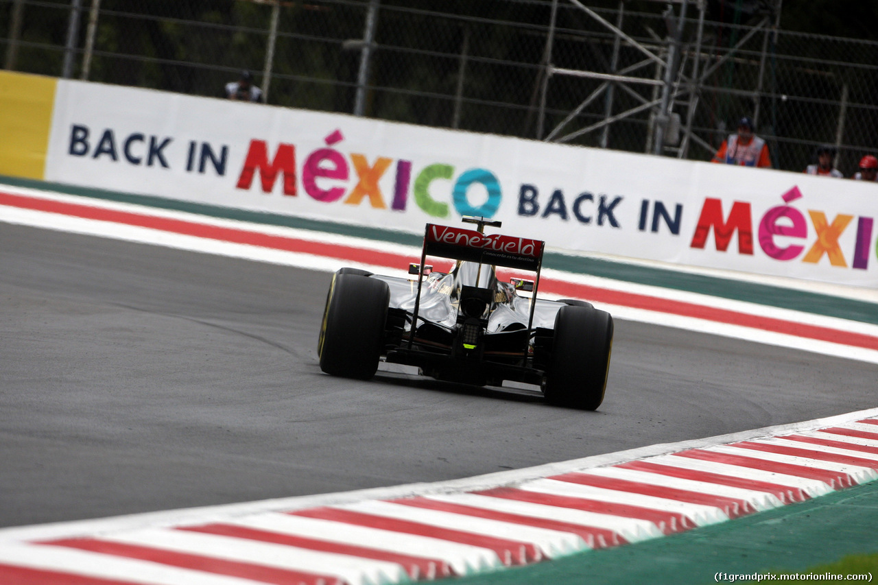 GP MESSICO, 30.10.2015 - Prove Libere 2, Pastor Maldonado (VEN) Lotus F1 Team E23
