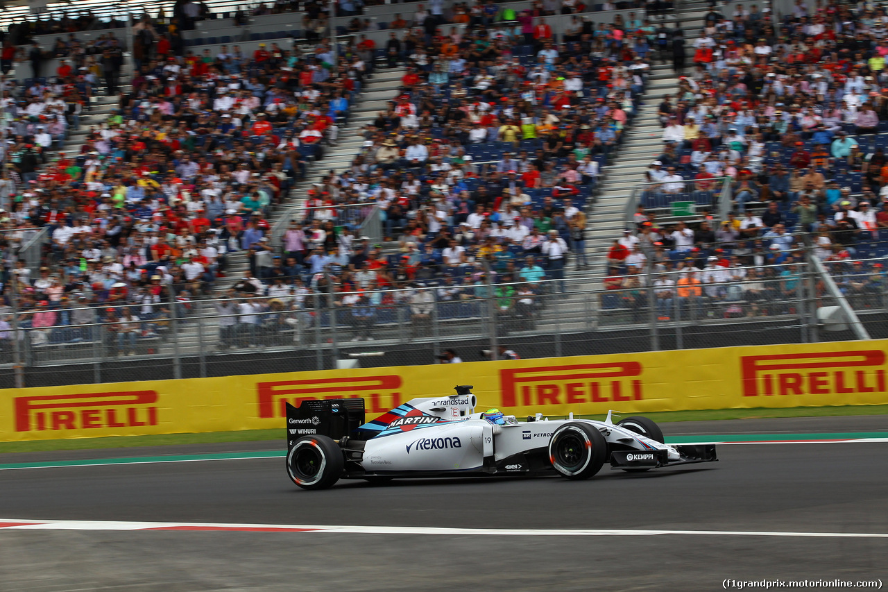 GP MESSICO, 30.10.2015 - Prove Libere 2, Felipe Massa (BRA) Williams F1 Team FW37