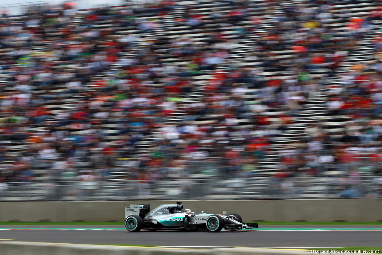 GP MESSICO, 30.10.2015 - Prove Libere 2, Lewis Hamilton (GBR) Mercedes AMG F1 W06