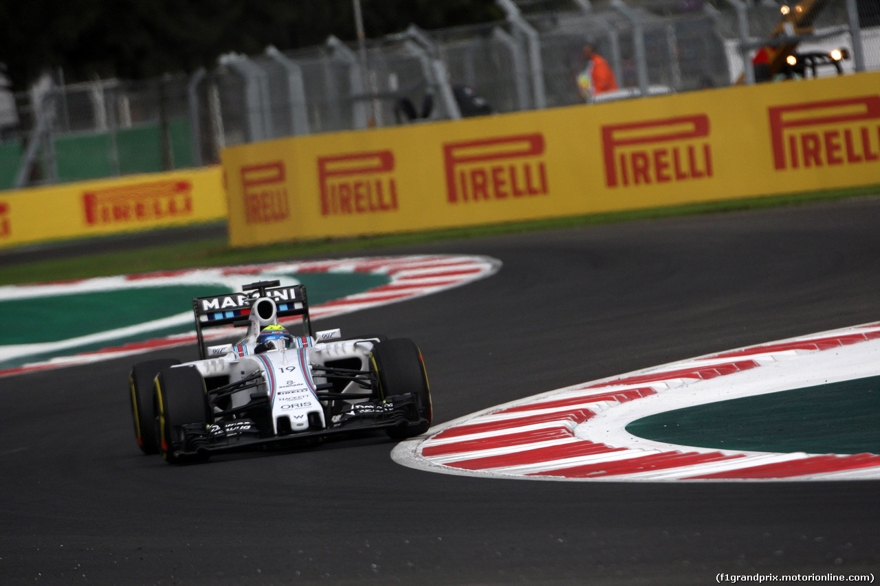 GP MESSICO, 30.10.2015 - Prove Libere 2, Felipe Massa (BRA) Williams F1 Team FW37