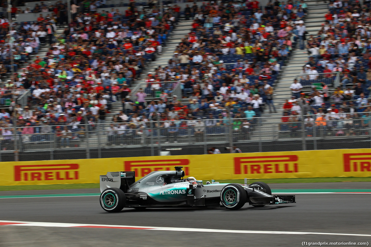 GP MESSICO, 30.10.2015 - Prove Libere 2, Lewis Hamilton (GBR) Mercedes AMG F1 W06