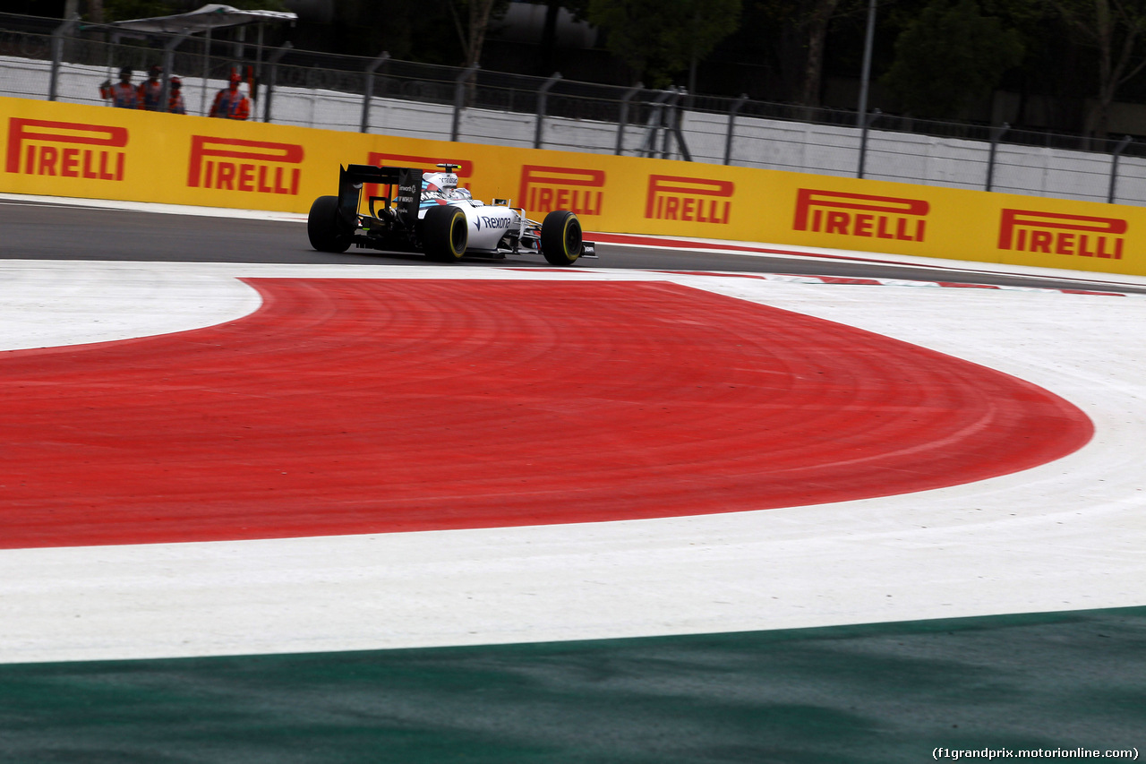 GP MESSICO, 30.10.2015 - Prove Libere 2, Valtteri Bottas (FIN) Williams F1 Team FW37