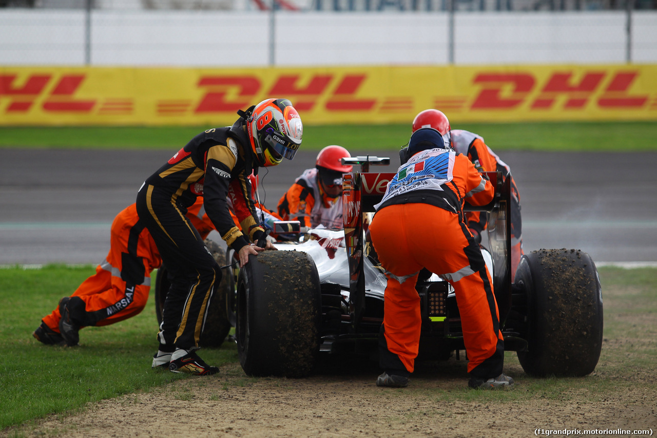 GP MESSICO, 30.10.2015 - Prove Libere 2, Romain Grosjean (FRA) Lotus F1 Team E23