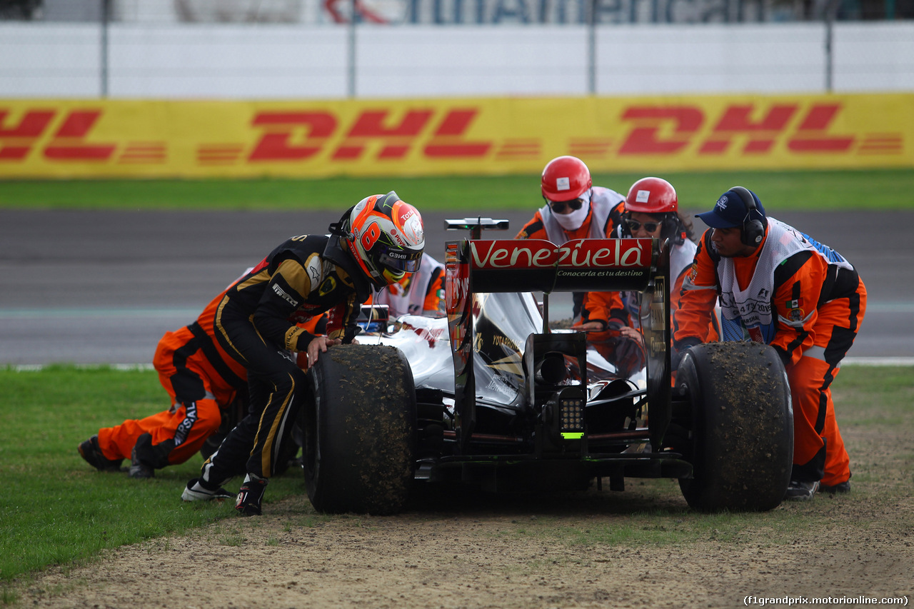 GP MESSICO, 30.10.2015 - Prove Libere 2, Romain Grosjean (FRA) Lotus F1 Team E23