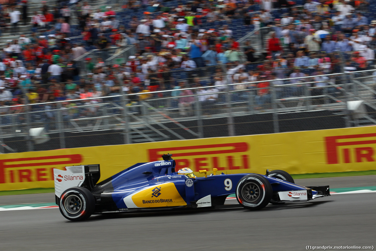 GP MESSICO, 30.10.2015 - Prove Libere 2, Marcus Ericsson (SUE) Sauber C34