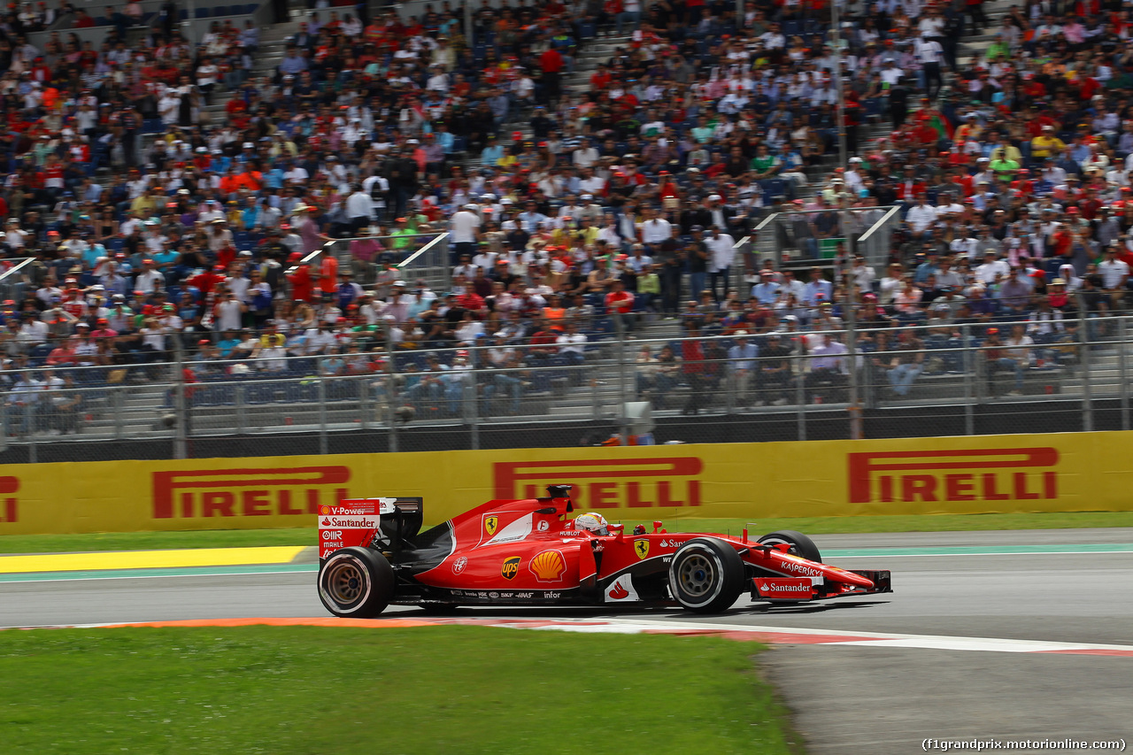 GP MESSICO, 30.10.2015 - Prove Libere 2, Sebastian Vettel (GER) Ferrari SF15-T