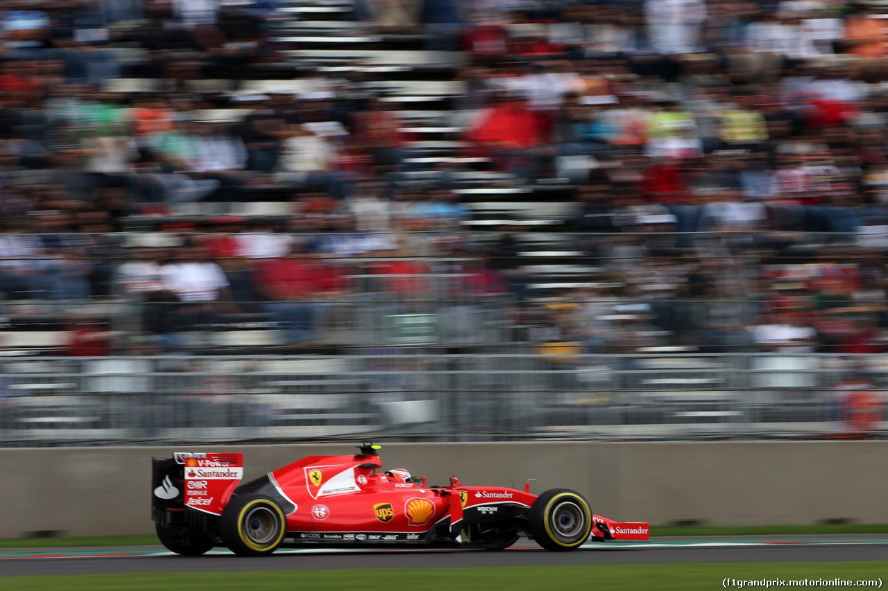 GP MESSICO, 30.10.2015 - Prove Libere 2, Kimi Raikkonen (FIN) Ferrari SF15-T