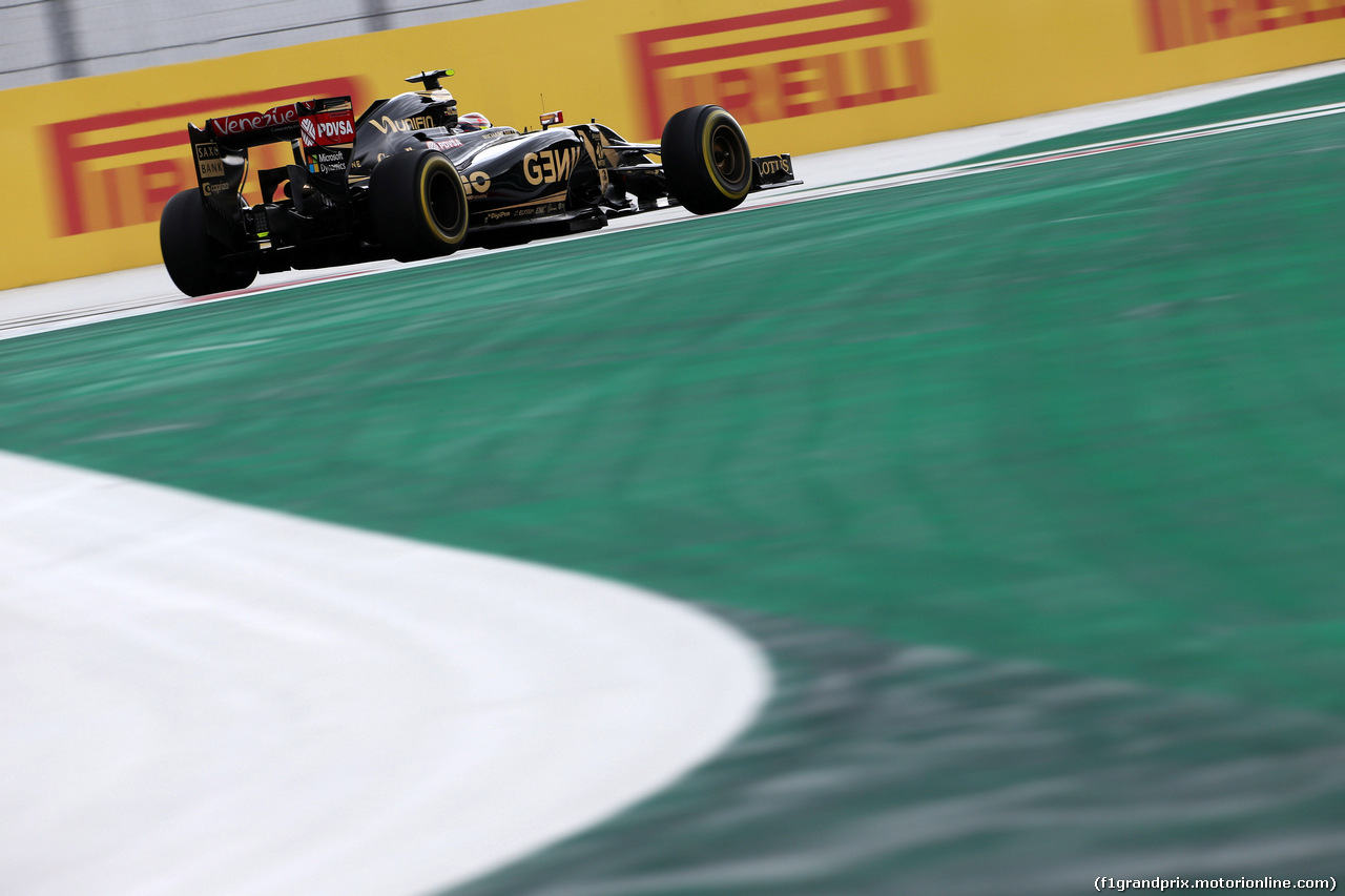GP MESSICO, 30.10.2015 - Prove Libere 2, Pastor Maldonado (VEN) Lotus F1 Team E23