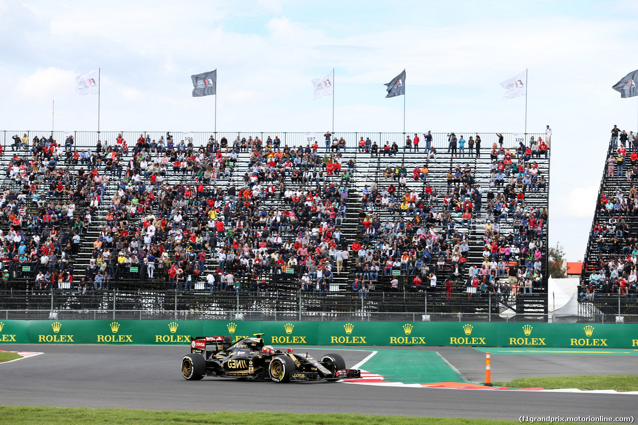 GP MESSICO, 30.10.2015 - Prove Libere 2, Pastor Maldonado (VEN) Lotus F1 Team E23
