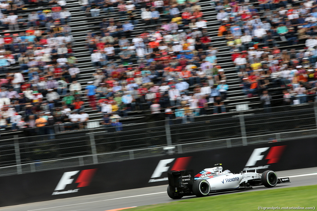 GP MESSICO, 30.10.2015 - Prove Libere 2, Felipe Massa (BRA) Williams F1 Team FW37