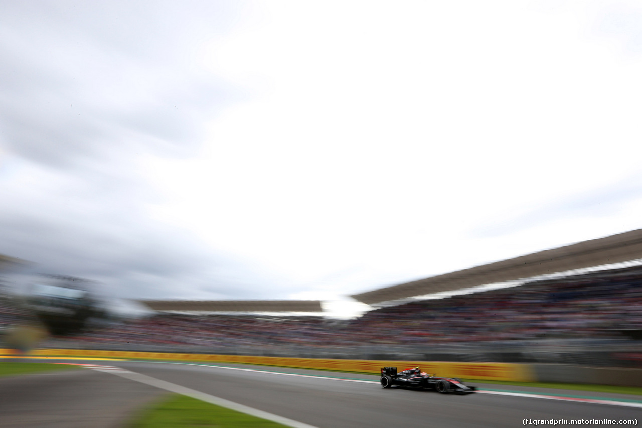 GP MESSICO, 30.10.2015 - Prove Libere 2, Jenson Button (GBR)  McLaren Honda MP4-30.