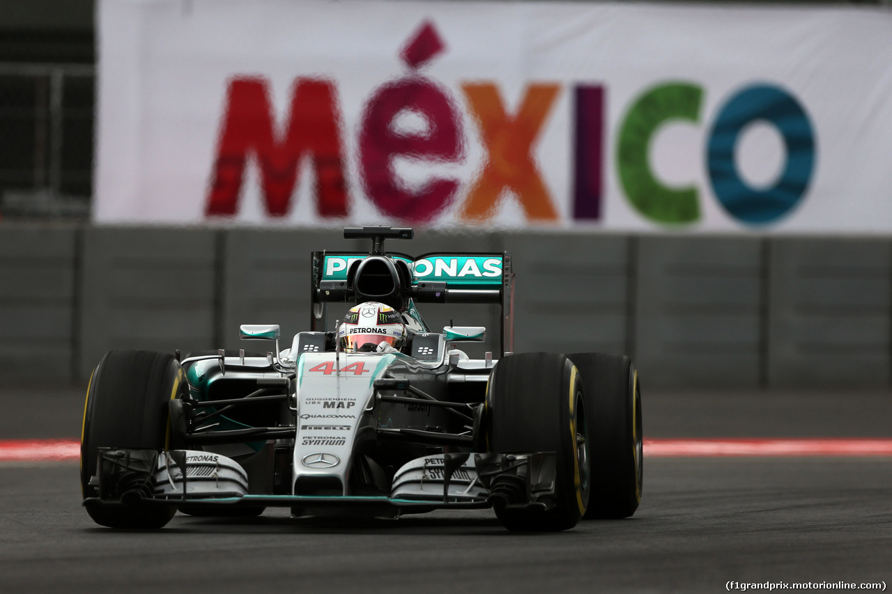 GP MESSICO, 30.10.2015 - Prove Libere 2, Lewis Hamilton (GBR) Mercedes AMG F1 W06
