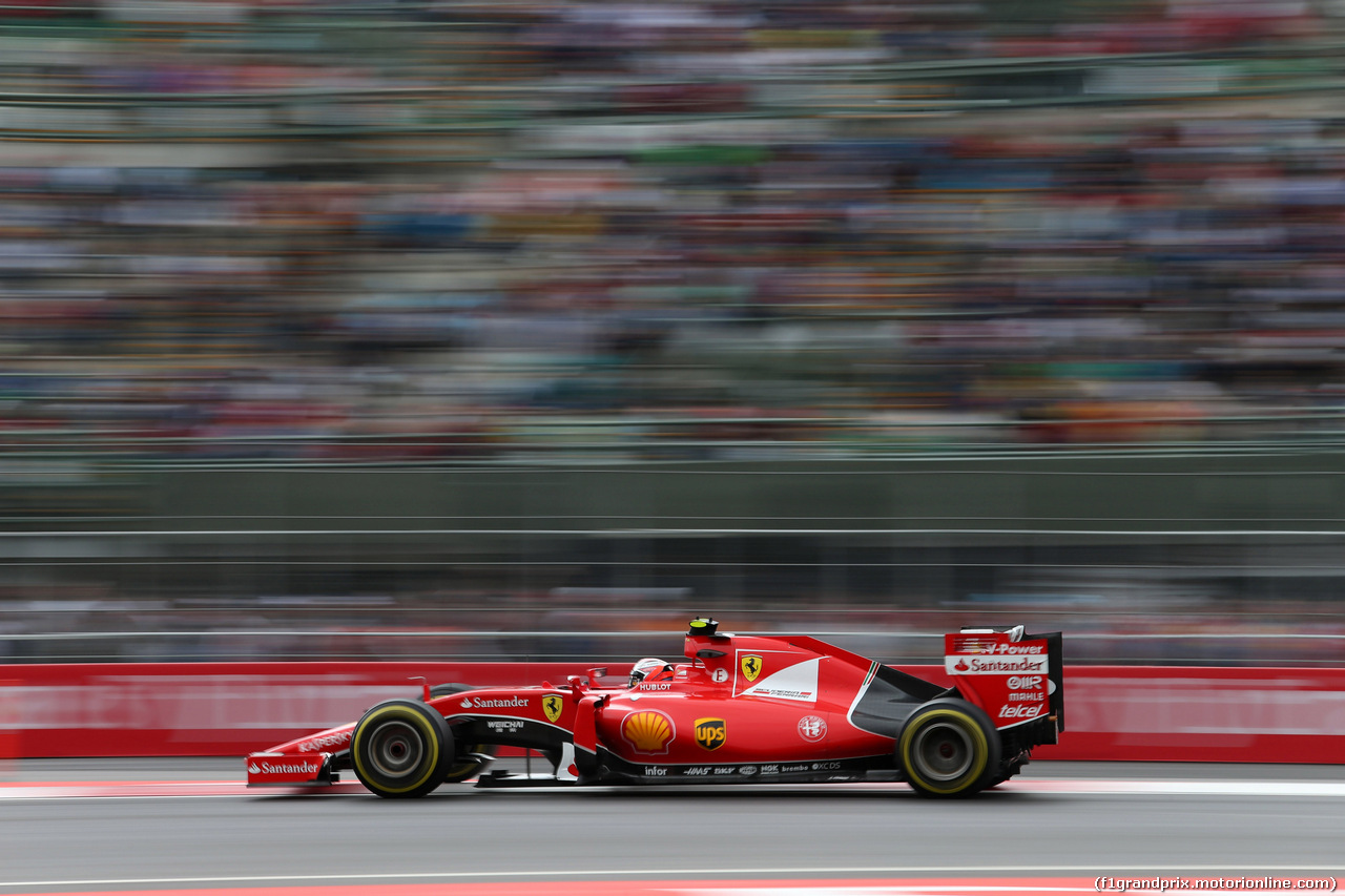 GP MESSICO, 30.10.2015 - Prove Libere 2, Kimi Raikkonen (FIN) Ferrari SF15-T