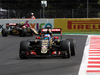 GP MESSICO, 30.10.2015 - Free Practice 1, Jolyon Palmer (GBR) Test Driver, Lotus F1 Team davanti a Pastor Maldonado (VEN) Lotus F1 Team E23