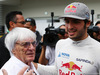 GP MESSICO, 30.10.2015 - Bernie Ecclestone (GBR), President e CEO of FOM e Carlos Sainz Jr (ESP) Scuderia Toro Rosso STR10