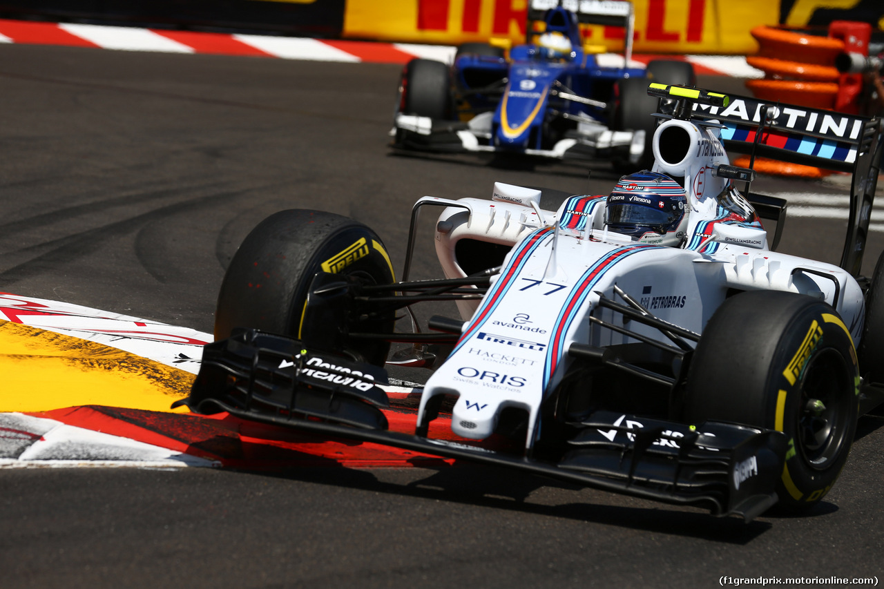GP MONACO, 24.05.2015- Gara, Valtteri Bottas (FIN) Williams F1 Team FW37