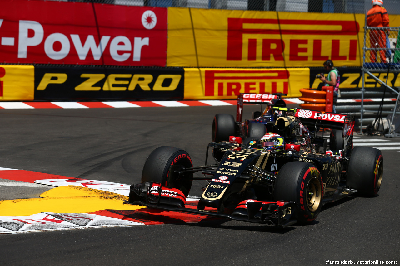 GP MONACO, 24.05.2015- Gara, Pastor Maldonado (VEN) Lotus F1 Team E23