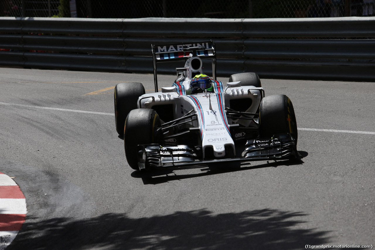 GP MONACO, 24.05.2015- Gara, Felipe Massa (BRA) Williams F1 Team FW37