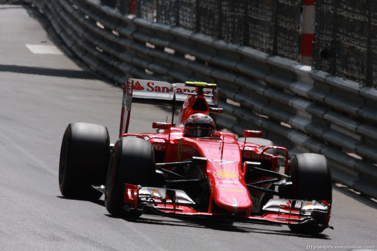 GP MONACO, 24.05.2015- Gara, Kimi Raikkonen (FIN) Ferrari SF15-T