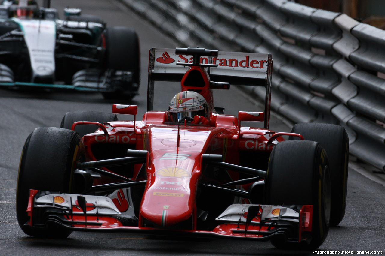 GP MONACO, 24.05.2015- Gara, Sebastian Vettel (GER) Ferrari SF15-T